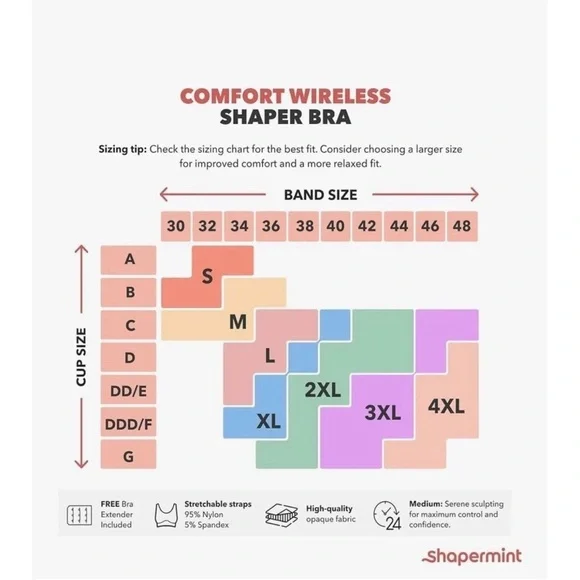 Truekind Supportive Comfort Wireless
Shaping Bra Black #10210 Size XL - Picture 3 of 9